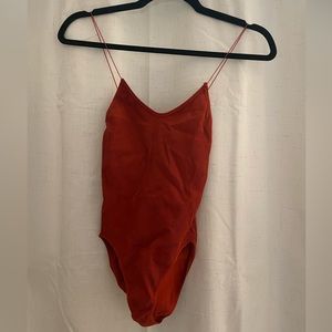 Red Urban Outfitters Bodysuit